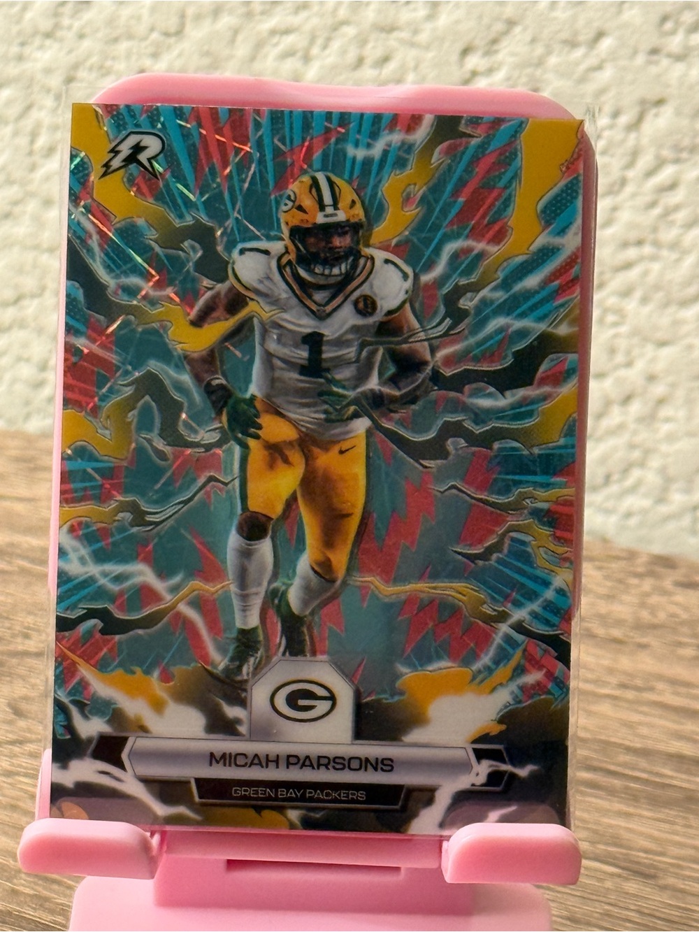 2025 Topps Resurgence Micah Parsons #26 Sky Blue and Pink Shock